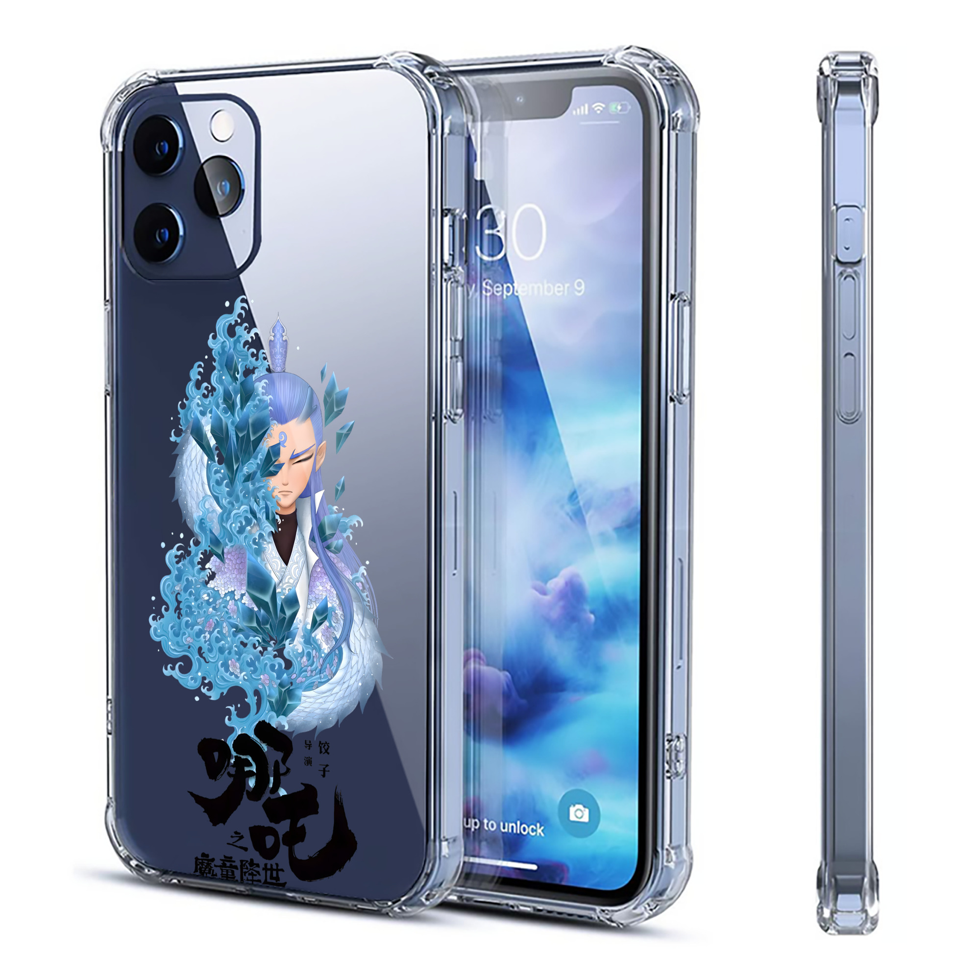 （画像用） Ne Zha 2 ナタ 魔童の大暴れ 【iPhone 12シリーズ対応】透明スマホケース（クリアソフトケース）